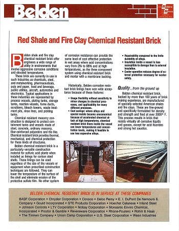 Chemical Resistant Brick 