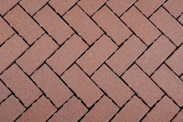 Admiral Red Permeable Pavers | Red Bricks