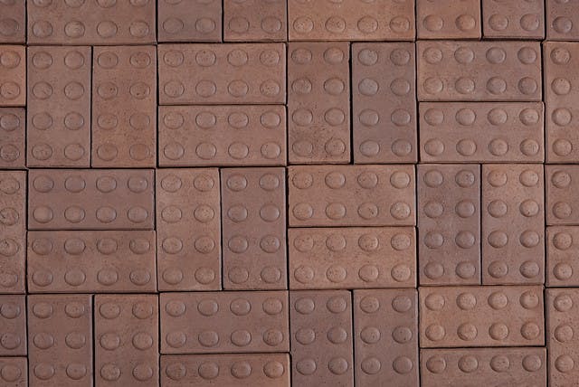 Claret Clear ADA Pavers | Brown Bricks